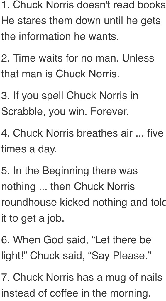 Chuck norris daily facts - meme