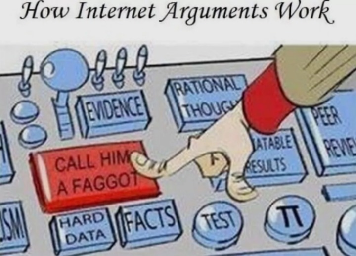How Internet Arguments work - meme