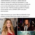 Amber Heard y Jason momoa en Aquaman 2