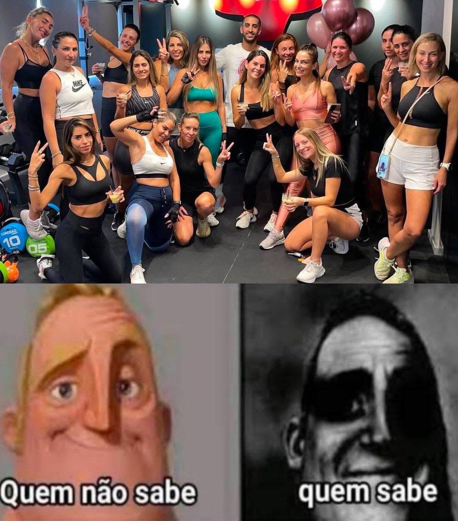 tem até puliça no meio - meme