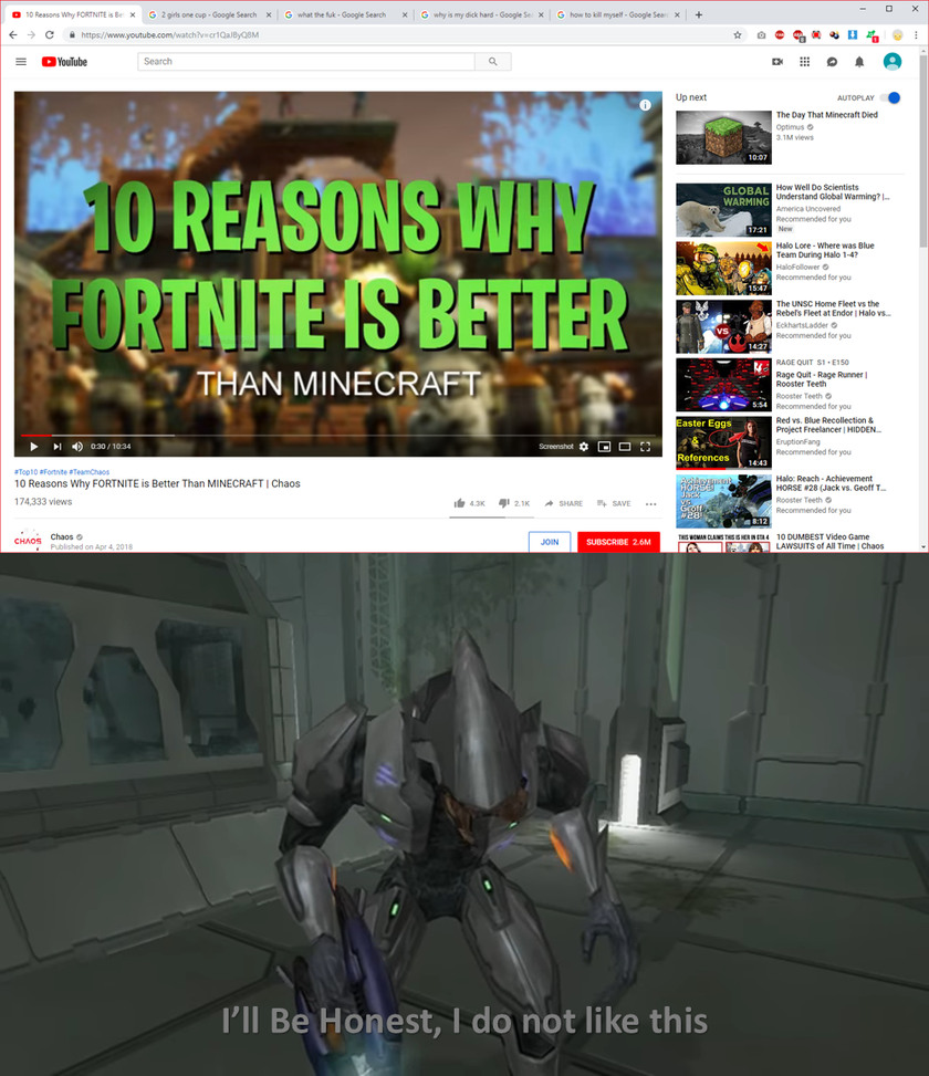 Add # on YouTube and twitch - meme