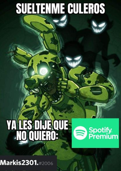 Gracias por escuchar spotify :> - meme