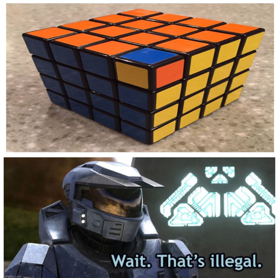 Me gustan los cubos de Rubik - meme
