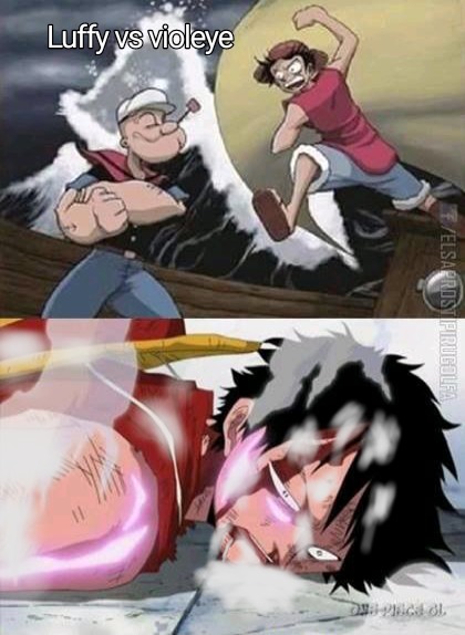 Luffy vs violeye - meme
