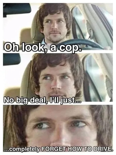 Forget how to drive - meme