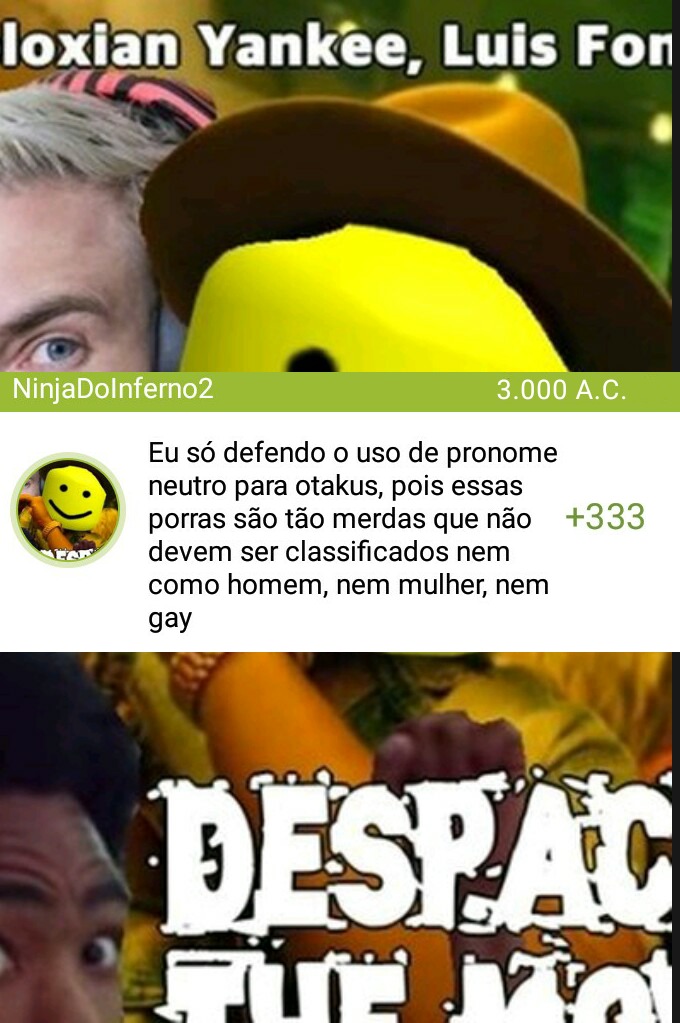 Se todo user fosse que nem o NinjaDoInferno2, o Memedroid seria um lugar melhor