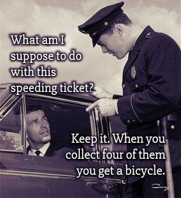 Speeding Ticket - meme