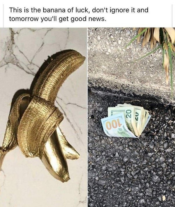 Lucky banana - meme