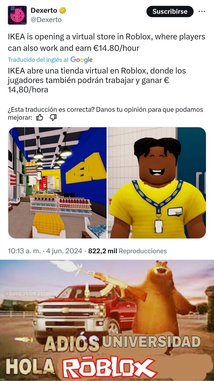 Retiro todo lo dicho negativamente hacia Roblox, Roblox es GOD - meme