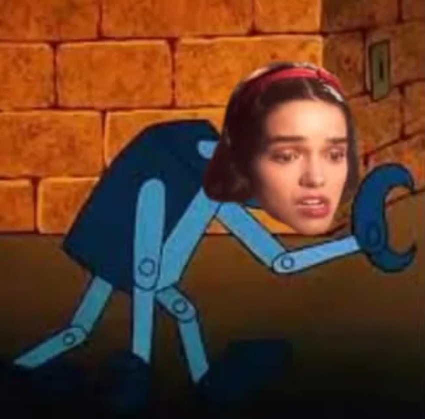 Branca de puxar frango - meme