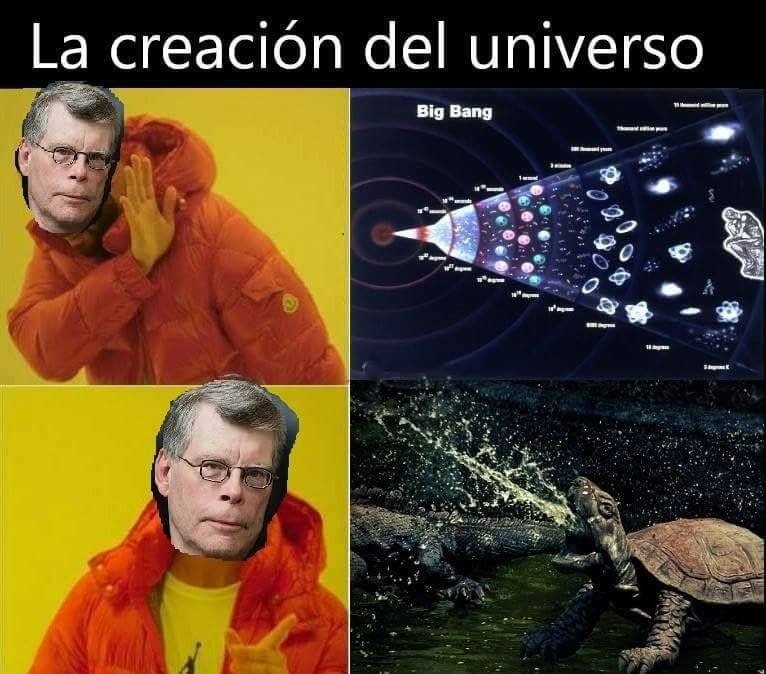 Cuando el Big Bang hizo spawn al universo - meme