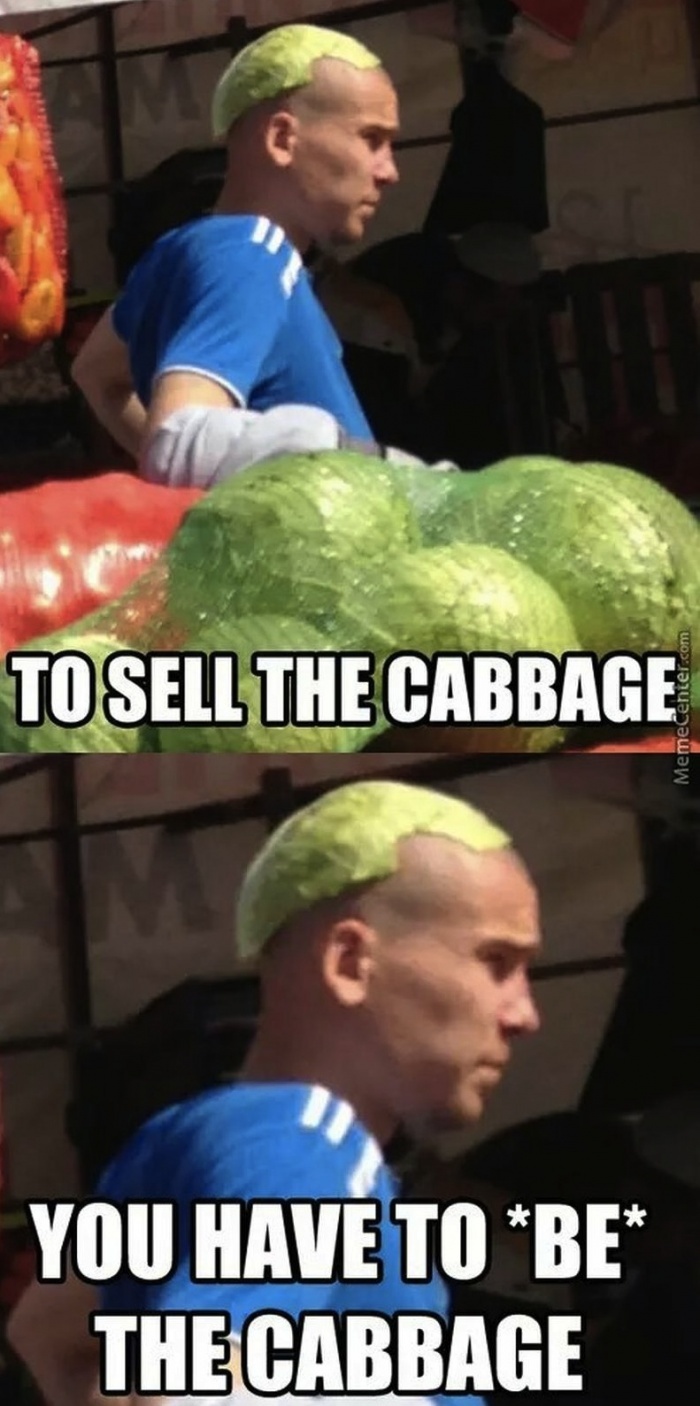 Cabbage buddy - meme