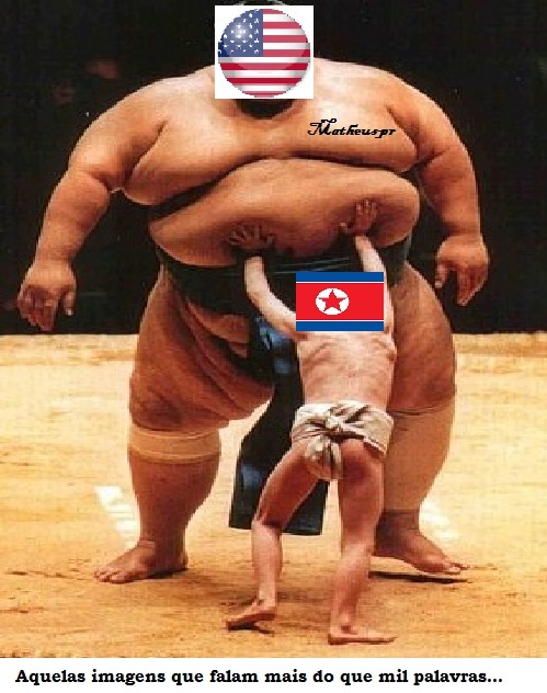 EUA vs Coréia do Norte - meme