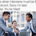 Bus driver job interview