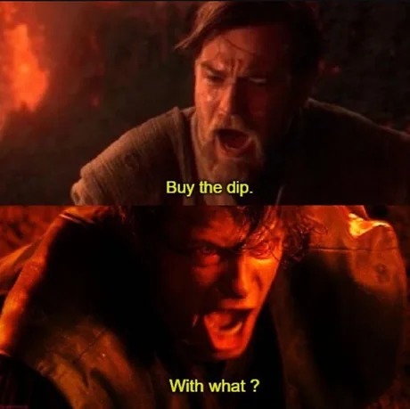 Stock bros right now - meme