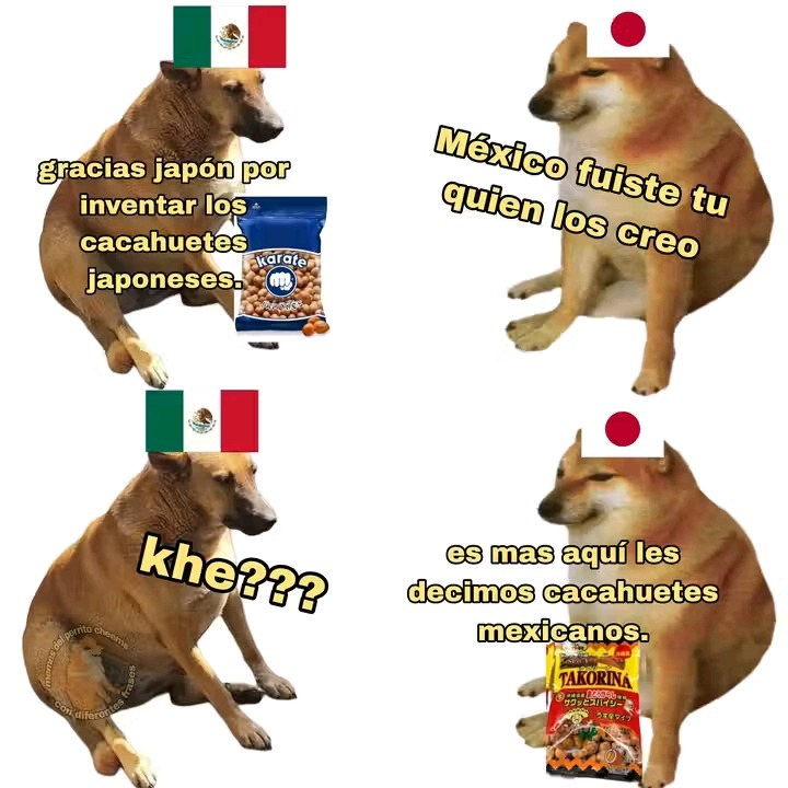 ¿Sabías que el maní Japonés irónicamente no es Japonés sino Mexicano y se llama así porque fue creado por un inmigrante Japonés? - meme
