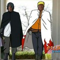 Naruto e sasuke e o Ronaldinho lá atras