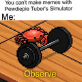 You can’t... “Observe”