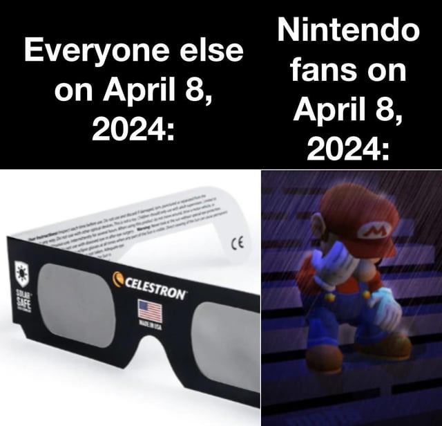 Nintendo fans on April - meme