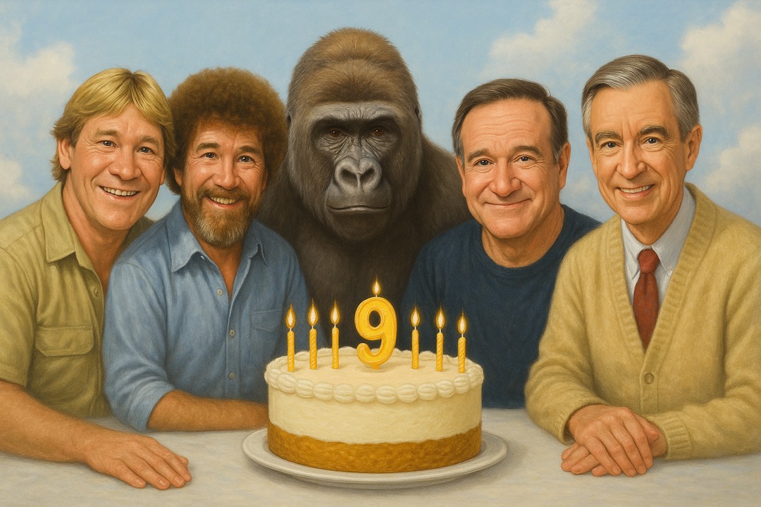 Happy Heaven Day Harambe - meme