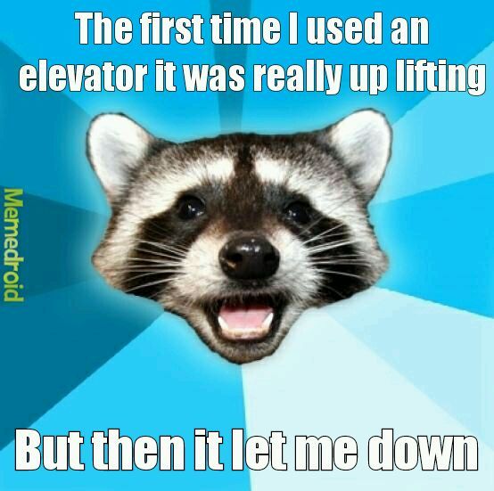 Elevator pun - meme