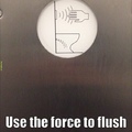 Title uses the force to flush