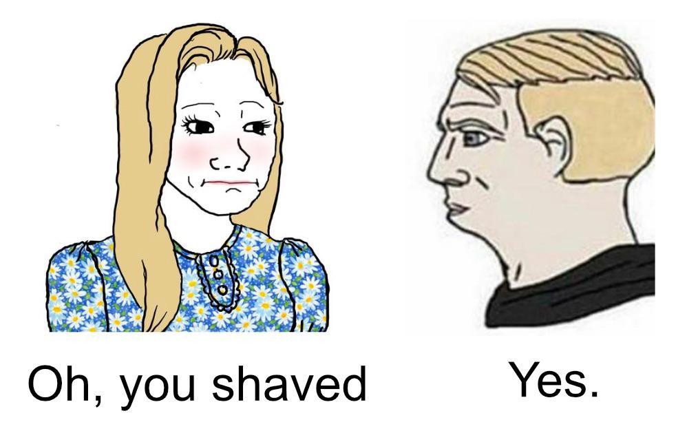 dongs in a beard - meme