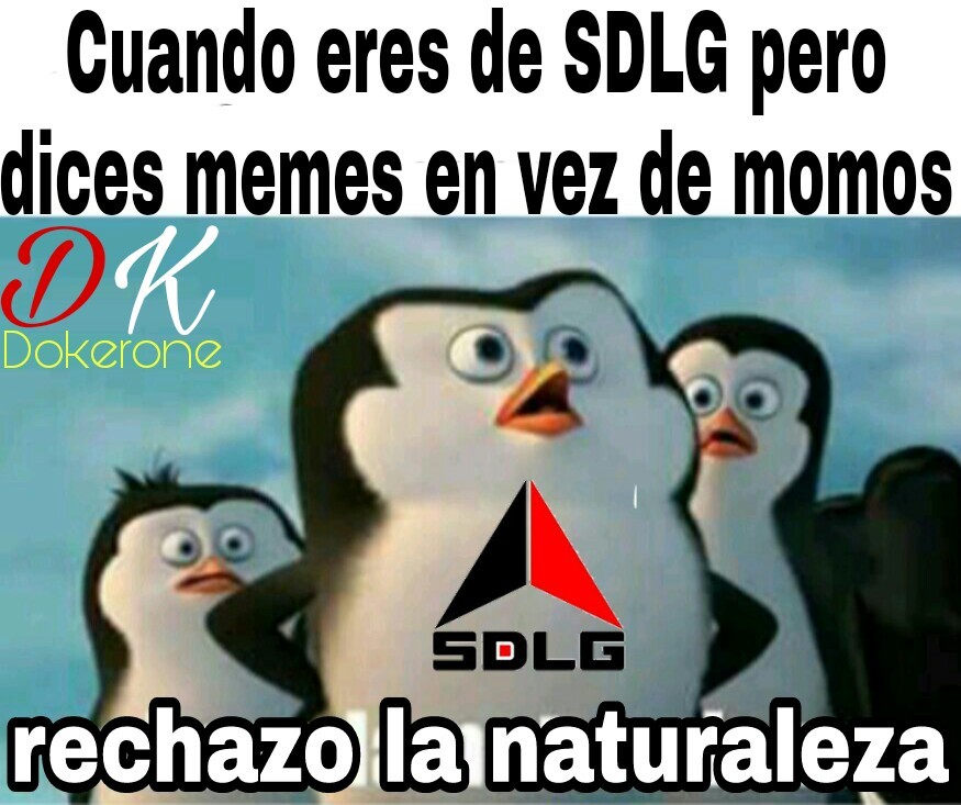 pingüinos de SDLG - meme