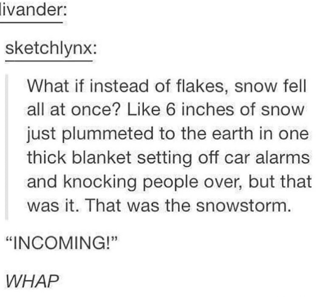 Snow - meme