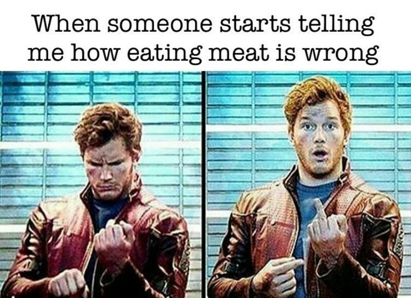 Vegetarians suck - meme