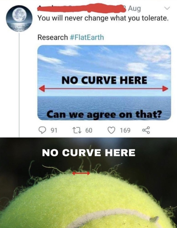 flat earthers - meme