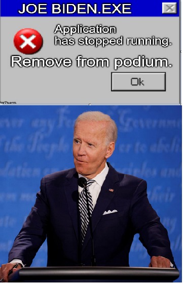 Biden.exe is not responding - meme