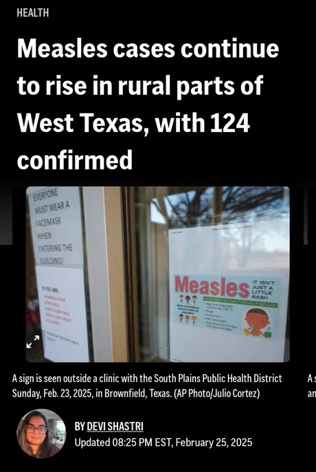 Measles cases continue to rise in rural parts of West Texas - meme