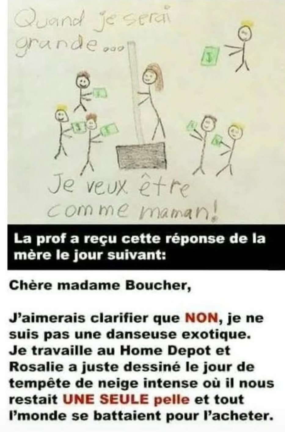 juste une pelle - meme
