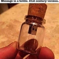 Message in a bottle. 21st century version