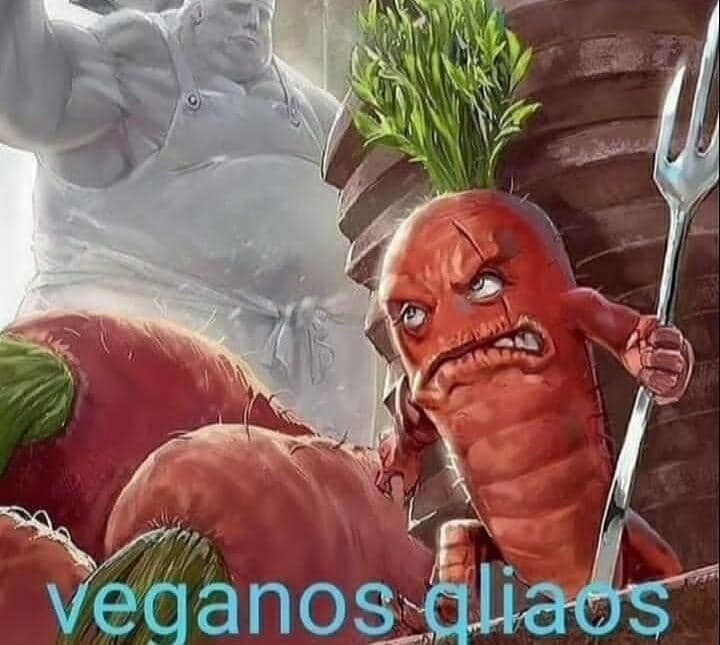 Veganos qlos - meme