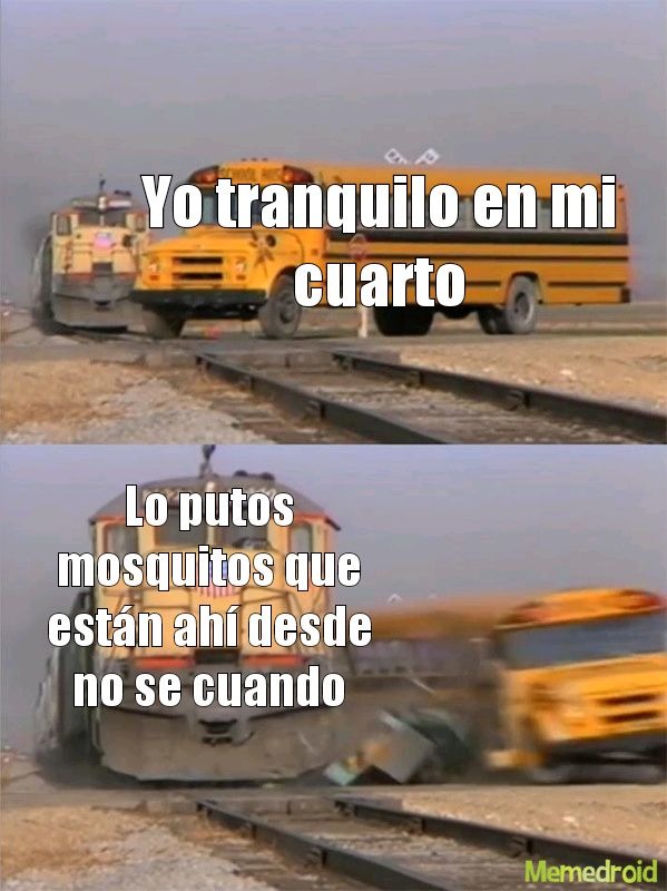 Los mosquitos son mi perdición - meme