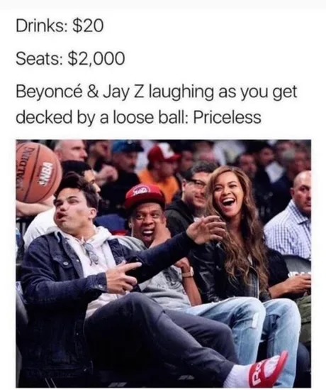 Beyoncé and Jay Z laughing - meme