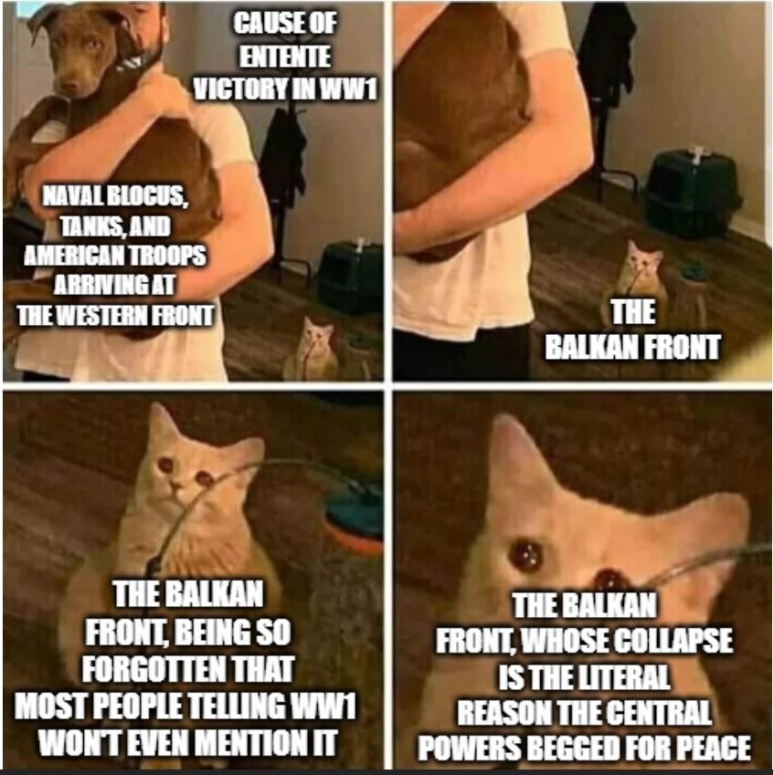 no one remembers the Balkan front - meme