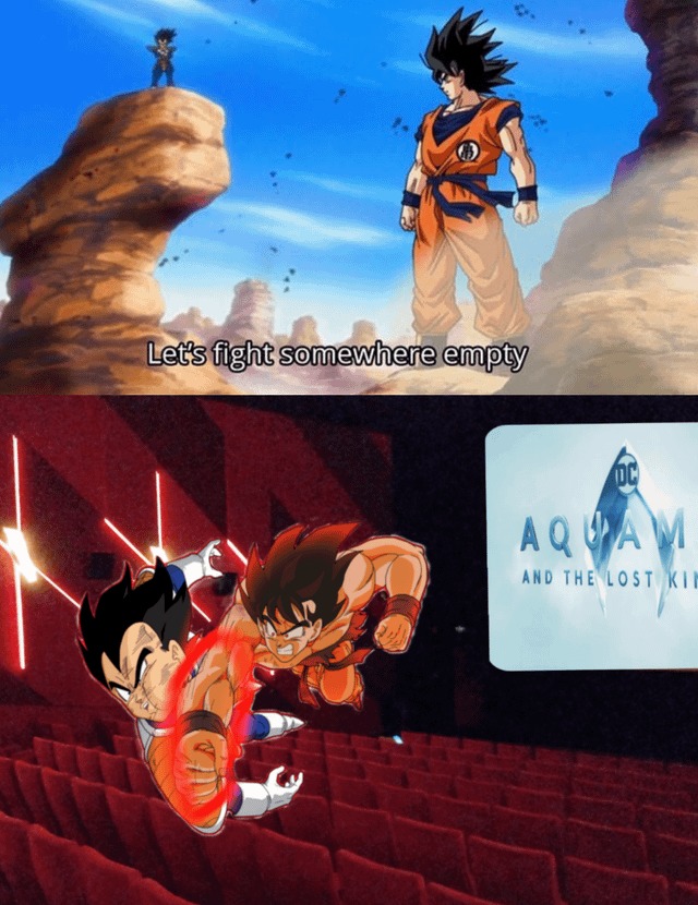 Funny Aquaman 2 box office failure meme