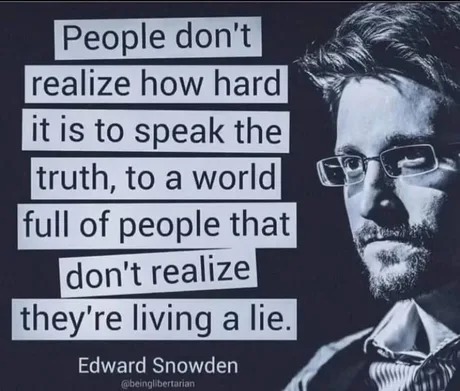Edward Snowden quote - meme