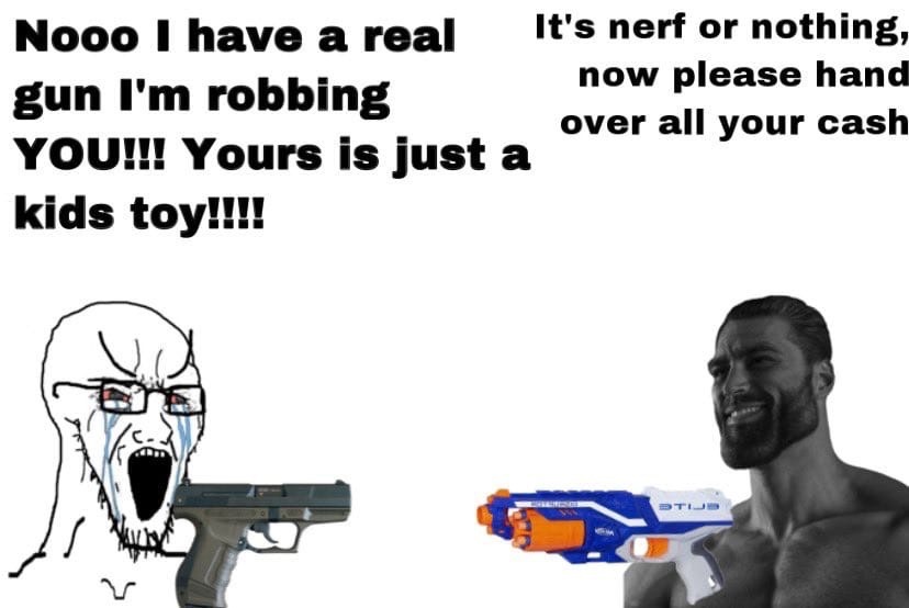 dongs in a robbery - meme