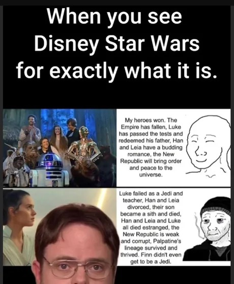 They murder the classic Star Wars - meme