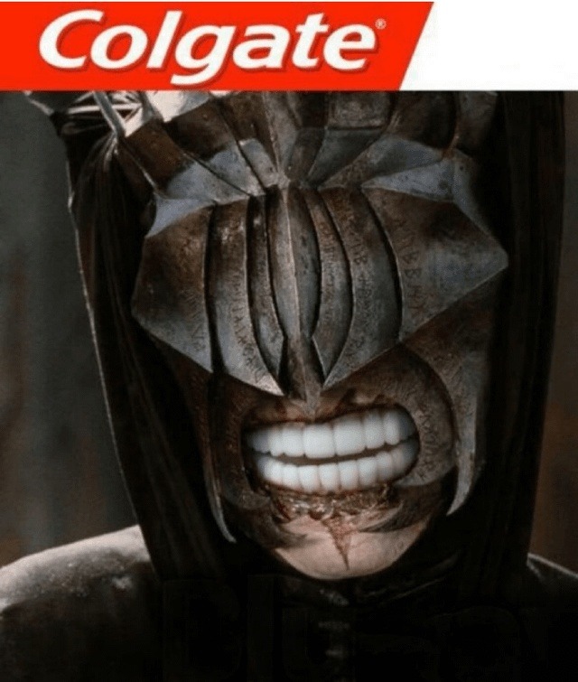 Just Colgate. No punchline. Just fear - meme
