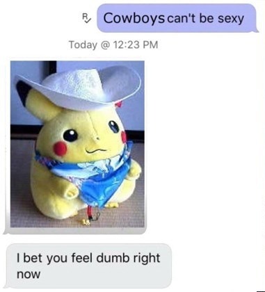 sexy pikachu cowboy - meme