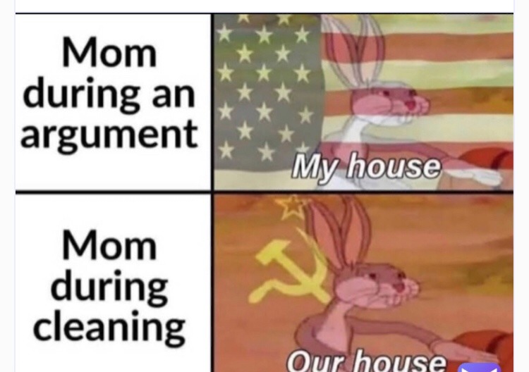 My house vs our house  - meme