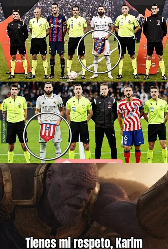 Meme de Benzema con el Madrid