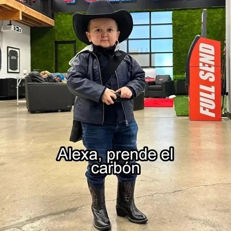 Alexa, prende el carbón y de paso la carnita - meme