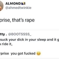Suprise rape