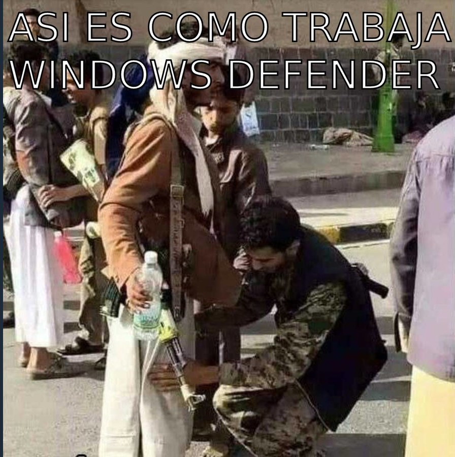 Windows no defender - meme